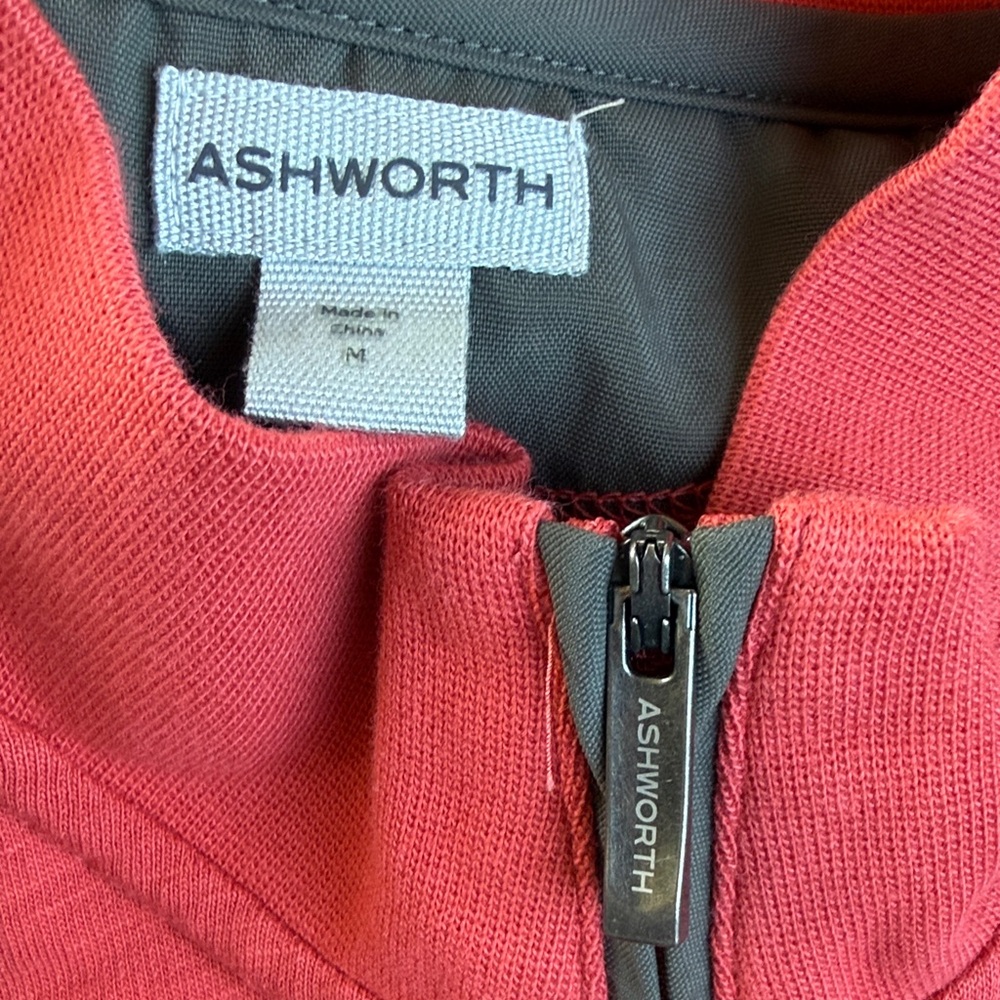 Ashworth Coral Half-Zip Sweater